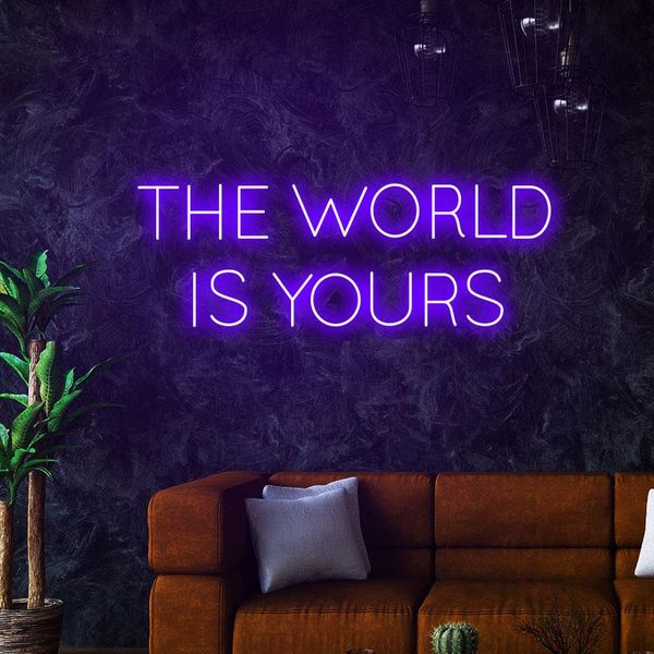 other event & party supplies 'the world is yours' neon sign custom clear acrylic led light wall art holiday decor
other event & party supplies 'the world is yours' neon sign custom clear acrylic led light wall art holiday decor