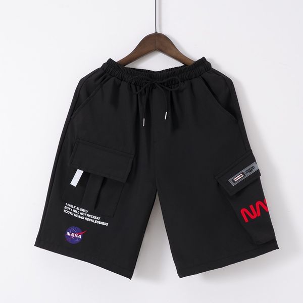 fashionable shorts men's summer season tooling brand loose capris pants middle casual, White;black
fashionable shorts men's summer season tooling brand loose capris pants middle casual, White;black