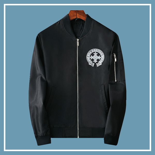 crosin men's flying jacket european embroidery baseball collar windbreaker 2021 spring coat men's fashion brand, Black;brown
crosin men's flying jacket european embroidery baseball collar windbreaker 2021 spring coat men's fashion brand, Black;brown