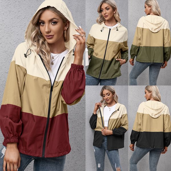 hooded color-blocking waterproof coats outdoor sports mountaineering clothes raincoat casual jacket women, Tan;black
hooded color-blocking waterproof coats outdoor sports mountaineering clothes raincoat casual jacket women, Tan;black