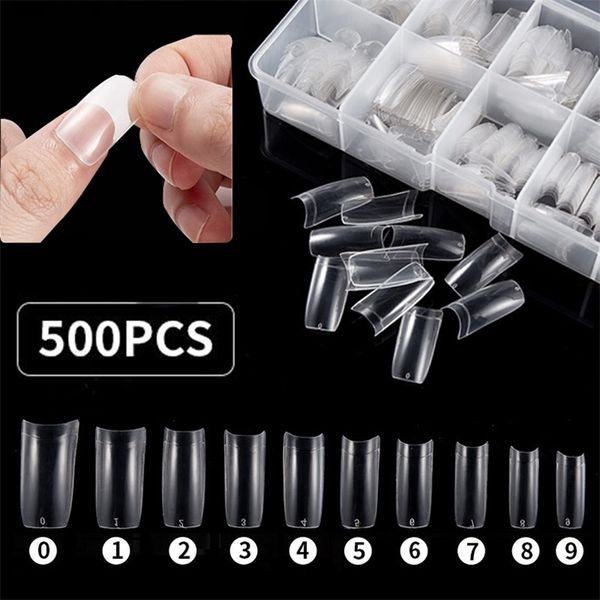 500pcs/boxed coffin nail tips transparent capsule fake fingernails artifical false s manicure diy tools 211007, Red;gold
500pcs/boxed coffin nail tips transparent capsule fake fingernails artifical false s manicure diy tools 211007, Red;gold