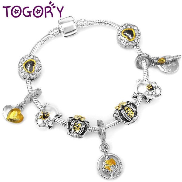 charm bracelets togory 2021 est heart to with crown & frog beads bangles for women men lover diy jewelry gift, Golden;silver
charm bracelets togory 2021 est heart to with crown & frog beads bangles for women men lover diy jewelry gift, Golden;silver