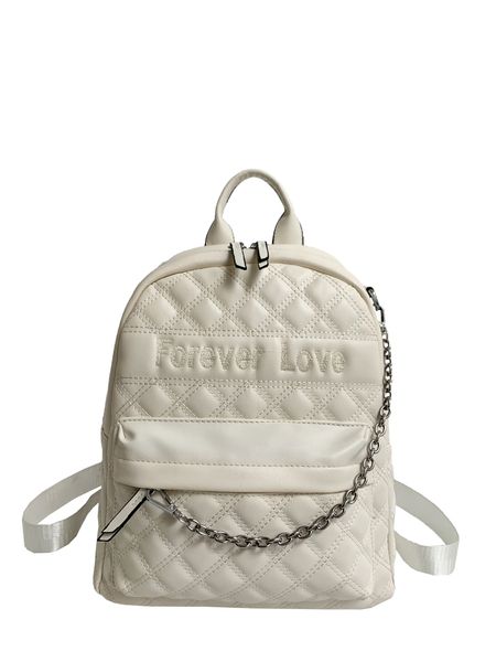christmas soft leather brand women's backpack gril's chain bag fashion large capacity and black ivory 5153
christmas soft leather brand women's backpack gril's chain bag fashion large capacity and black ivory 5153