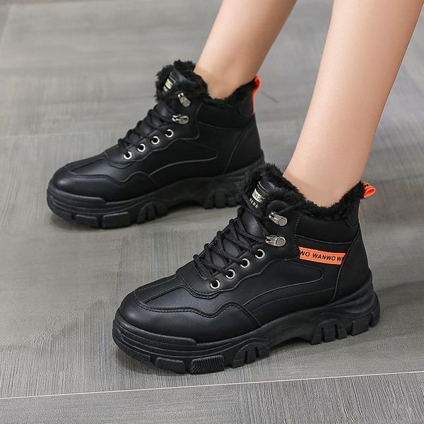 boots winter women comfortable pu leather working shoes warm fur plush lady casual fashion sneakers zapatillas mujer, Black
boots winter women comfortable pu leather working shoes warm fur plush lady casual fashion sneakers zapatillas mujer, Black