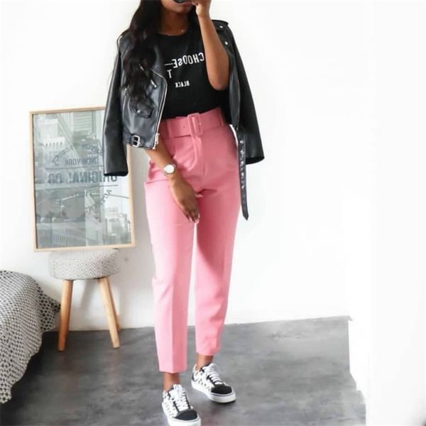 women's jeans high waist pants summer casual trousers slimming ol with waistband temperament office lady plus size o373, Blue 
women's jeans high waist pants summer casual trousers slimming ol with waistband temperament office lady plus size o373, Blue