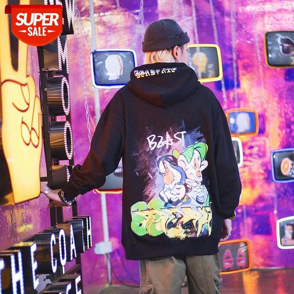 original national tide high street contrast t-shirt loose cartoon anime print letter graffiti pullover sweater #sr2y, Black
original national tide high street contrast t-shirt loose cartoon anime print letter graffiti pullover sweater #sr2y, Black