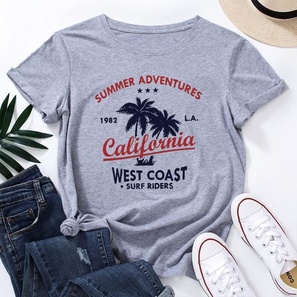 women's t-shirt graphic tees for women cotton short sleeve tee woman t-shirts female shirt summer adventure west beach surf tree, White
women's t-shirt graphic tees for women cotton short sleeve tee woman t-shirts female shirt summer adventure west beach surf tree, White