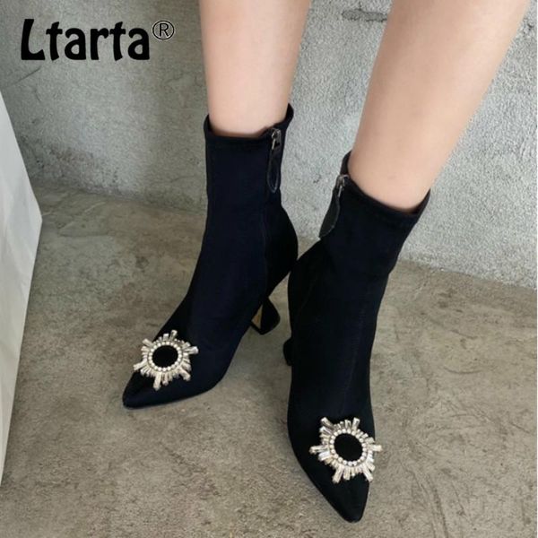 boots ltarta 2021 women's stretch stovepipe ankle rhinestone sunflower wine glass heel high pointed toe cwf, Black
boots ltarta 2021 women's stretch stovepipe ankle rhinestone sunflower wine glass heel high pointed toe cwf, Black