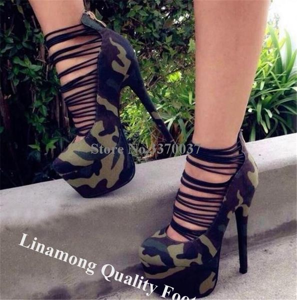 dress shoes linamong suede high platform stiletto heel gladiator pumps army green blue grey thin straps cross back zipper-up heels, Black
dress shoes linamong suede high platform stiletto heel gladiator pumps army green blue grey thin straps cross back zipper-up heels, Black