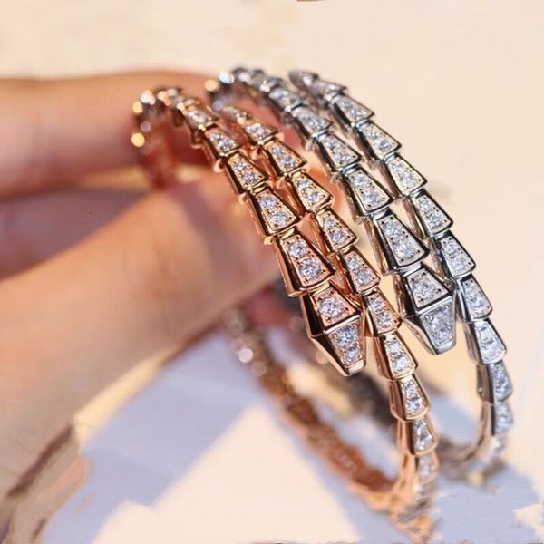bangles bracelet baojia snake 925 sterling silver opening full diamond spring bone plated with 18k gold spirit, Black
bangles bracelet baojia snake 925 sterling silver opening full diamond spring bone plated with 18k gold spirit, Black