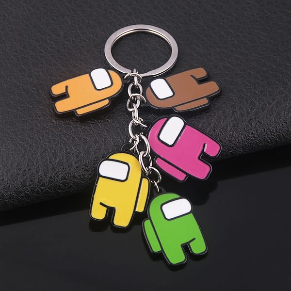 10pcrj game among us keychain woman man new cartoon alloy figure set pendant keyring cosplay jewelry accessories christmas gift, Silver
10pcrj game among us keychain woman man new cartoon alloy figure set pendant keyring cosplay jewelry accessories christmas gift, Silver