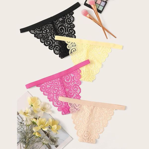 women's panties 4pcs t female underwear lace seamless thongs erotic lingerie women see through bragas, Black;pink
women's panties 4pcs t female underwear lace seamless thongs erotic lingerie women see through bragas, Black;pink