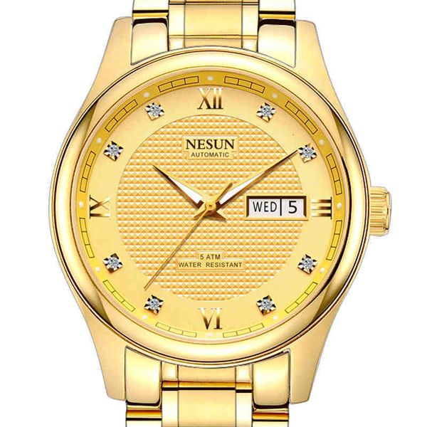 nesun switzerland luxury watches brand men automatic mechanical complete stainless steel light-emitting waterproof clock n9122, Slivery;brown
nesun switzerland luxury watches brand men automatic mechanical complete stainless steel light-emitting waterproof clock n9122, Slivery;brown