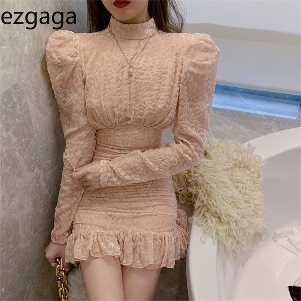 ezgaga elegant dress women spring winter new fashion long puff sleeve solid mermaid dress slim waist hollow out party vestidos 210430, Black;gray
ezgaga elegant dress women spring winter new fashion long puff sleeve solid mermaid dress slim waist hollow out party vestidos 210430, Black;gray