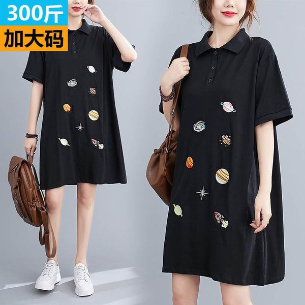 casual dresses 150kg plus size women's summer collar embroidered cartoon dress bust 146cm 6xl 7xl 8xl 9xl short-sleeved shirt, Black;gray
casual dresses 150kg plus size women's summer collar embroidered cartoon dress bust 146cm 6xl 7xl 8xl 9xl short-sleeved shirt, Black;gray