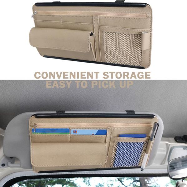 car sun visor storage bag plate organizer pocket leather sunshadecar-styling ic card holder sunshade tidying accessories
car sun visor storage bag plate organizer pocket leather sunshadecar-styling ic card holder sunshade tidying accessories