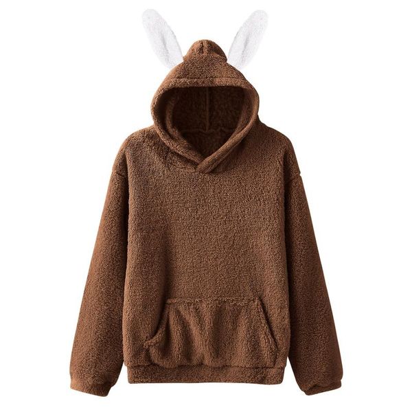 women's hoodies & sweatshirts 2021 winter women sweatshirt ladies hooded ear solid color casual long sleeve girl #t3g, Black
women's hoodies & sweatshirts 2021 winter women sweatshirt ladies hooded ear solid color casual long sleeve girl #t3g, Black