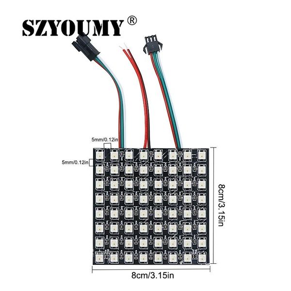 8x8/16x16/32x8 ws2812b led pixel 2811 ic individually addressable module rgb heatsink digital panel modules
8x8/16x16/32x8 ws2812b led pixel 2811 ic individually addressable module rgb heatsink digital panel modules