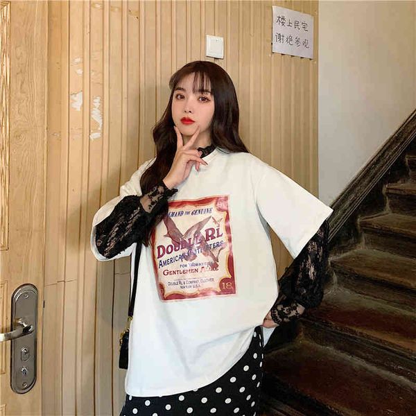summer new retro short-sleeved t-shirt female round neck shirt womens tees loose casual bf printed t-shirts girls -xl 210416, White
summer new retro short-sleeved t-shirt female round neck shirt womens tees loose casual bf printed t-shirts girls -xl 210416, White