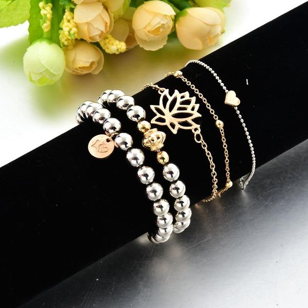 charm bracelets attractto 5pcs/set hollow lotus for women heart tassel bracelet charms bohemian jewelry friendship sbr190155, Golden;silver
charm bracelets attractto 5pcs/set hollow lotus for women heart tassel bracelet charms bohemian jewelry friendship sbr190155, Golden;silver