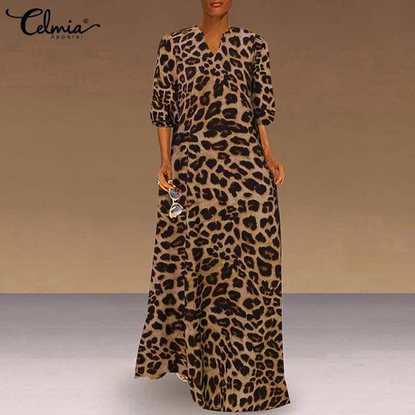 casual dresses celmia women vintage leopard print maxi dress summer v neck 3/4 sleeve streetwear sundress party plus size 5xl, Black;gray
casual dresses celmia women vintage leopard print maxi dress summer v neck 3/4 sleeve streetwear sundress party plus size 5xl, Black;gray