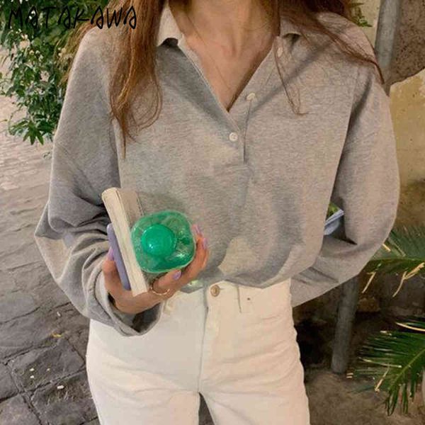 matakawa small breasted loose sweatshirt women korea chic simple lapel hoodie solid color casual long-sleeved woman hoodies 210513, Black
matakawa small breasted loose sweatshirt women korea chic simple lapel hoodie solid color casual long-sleeved woman hoodies 210513, Black