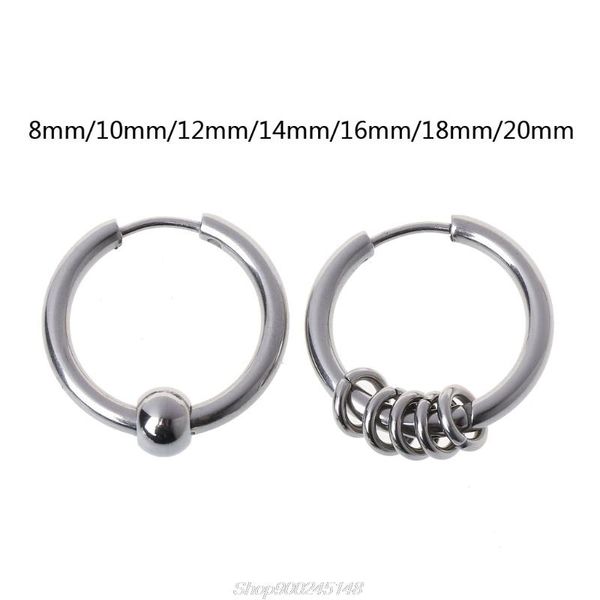hoop & huggie 1pair 8mm-20mm titanium steel hip hop earring cartilage piercing earrings m17 21 drop, Golden;silver
hoop & huggie 1pair 8mm-20mm titanium steel hip hop earring cartilage piercing earrings m17 21 drop, Golden;silver