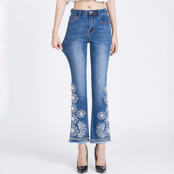 women's jeans ferzige brand 2021 beading embroidery beautiful flare pants women casual skinny streetwear plus size lady blue trousers
women's jeans ferzige brand 2021 beading embroidery beautiful flare pants women casual skinny streetwear plus size lady blue trousers