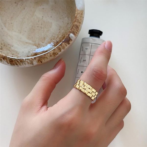 cluster rings ruiyi real 925 sterling silver women exquisite 18k gold plated fashion personalized luxury line watch chain niche, Golden;silver
cluster rings ruiyi real 925 sterling silver women exquisite 18k gold plated fashion personalized luxury line watch chain niche, Golden;silver
