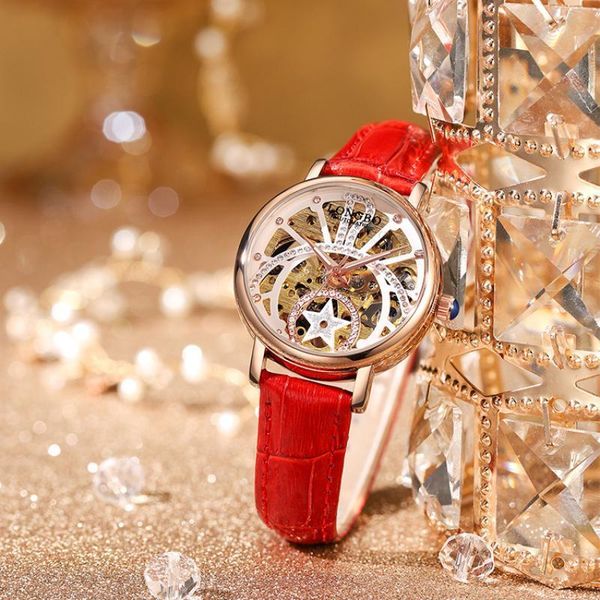 wristwatches longbo mechanical women's watch hollow gold movement fashion fully automatic, Slivery;brown
wristwatches longbo mechanical women's watch hollow gold movement fashion fully automatic, Slivery;brown