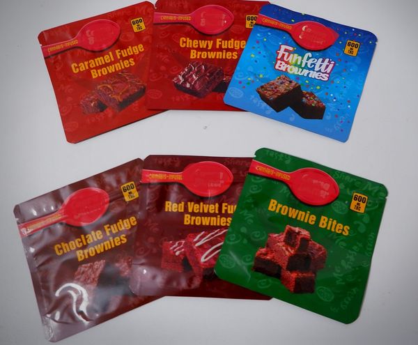 250mg 500mg resealable plastic foil mylar bag runtz chocolate brownie smell proof retail packaging bags zipper ziplock edible package baggie