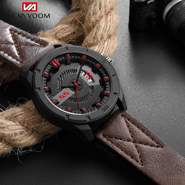 wristwatches vava voom luxury watch brand men military sports watches mens quartz date clock man casual leather wrist relogio masculino, Slivery;brown
wristwatches vava voom luxury watch brand men military sports watches mens quartz date clock man casual leather wrist relogio masculino, Slivery;brown