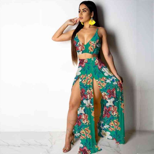 summer two piece set bohemian womens tracksuits cami crop and split maxi skirts 2pcs sets beach dress female, Gray
summer two piece set bohemian womens tracksuits cami crop and split maxi skirts 2pcs sets beach dress female, Gray
