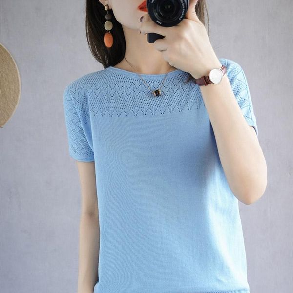 women's t-shirt ladies' 2021 summer pure cotton knit pullover short sleeve casual round neck solid color xl tees, White
women's t-shirt ladies' 2021 summer pure cotton knit pullover short sleeve casual round neck solid color xl tees, White