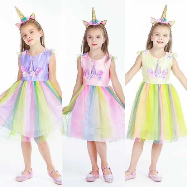 100-150 kids children girls unicorn clothing sleeveless dresses rainbow mesh tutu skirt princess party dresses christmas eve halloween cospl, Red;yellow
100-150 kids children girls unicorn clothing sleeveless dresses rainbow mesh tutu skirt princess party dresses christmas eve halloween cospl, Red;yellow
