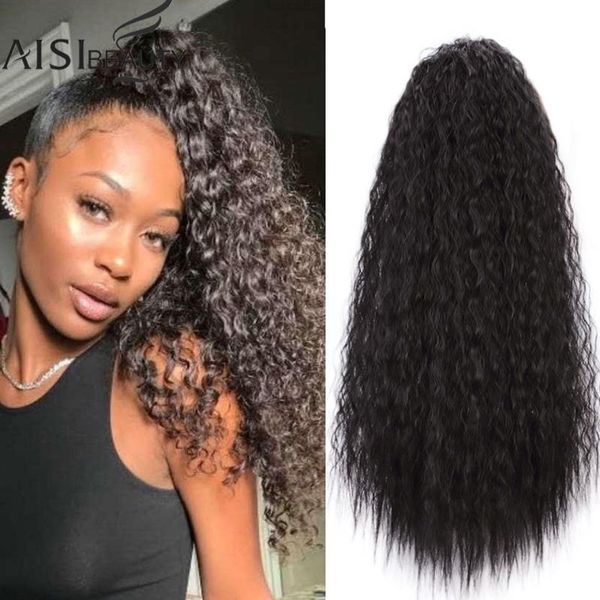 synthetic wigs kookastyle long ponytail women's kinky curly clip in high temperature hair for women, Black
synthetic wigs kookastyle long ponytail women's kinky curly clip in high temperature hair for women, Black