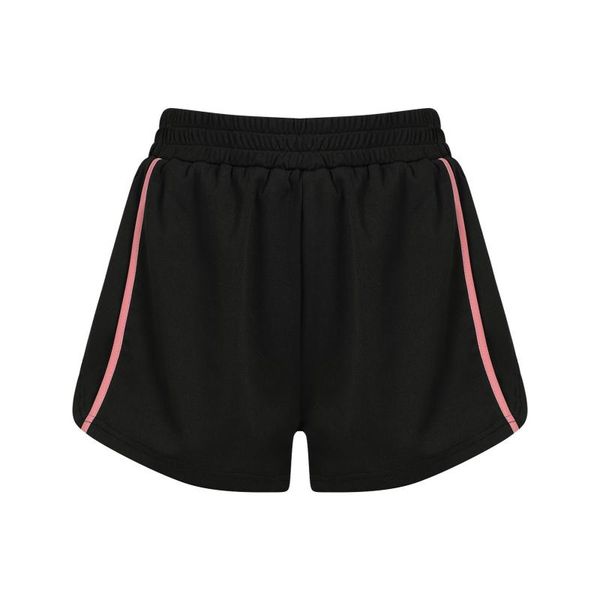 women's shorts women contrast color sports shorts, loose fit side split high waist short pants for summer 2021, White;black
women's shorts women contrast color sports shorts, loose fit side split high waist short pants for summer 2021, White;black