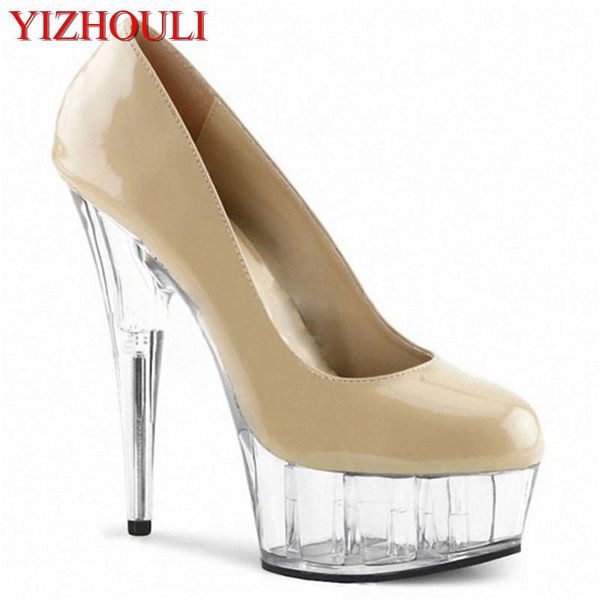 women's 15cm super high heel pumps leather crystal platform shoes 6 inch beige party dance dress, Black
women's 15cm super high heel pumps leather crystal platform shoes 6 inch beige party dance dress, Black
