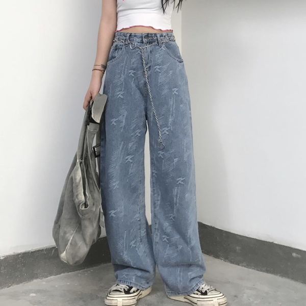 men's jeans spring hong kong wind loose straight gradual casual long pants trend handsome wide-leg, Blue
men's jeans spring hong kong wind loose straight gradual casual long pants trend handsome wide-leg, Blue