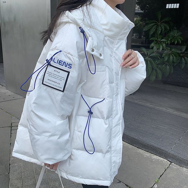 white duck light down women's 2021 new korean stand collar hooded fashion thickened et, Black
white duck light down women's 2021 new korean stand collar hooded fashion thickened et, Black