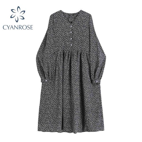 long sleeve floral print vintage dress women rok mori girl stylish elegant holiday boho dresses streetwear vestidos mujer 210417, Black;gray
long sleeve floral print vintage dress women rok mori girl stylish elegant holiday boho dresses streetwear vestidos mujer 210417, Black;gray