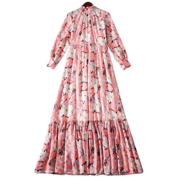 casual dresses svoryxiu runway elegant spring summer long sleeve dress women's stand collar flower print charming party maxi robe, Black;gray
casual dresses svoryxiu runway elegant spring summer long sleeve dress women's stand collar flower print charming party maxi robe, Black;gray
