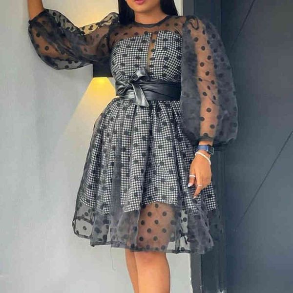 women black polka dot transparent loose dress inside plaid printed dresstwo pieces set see through with sashes summer 210416, White
women black polka dot transparent loose dress inside plaid printed dresstwo pieces set see through with sashes summer 210416, White
