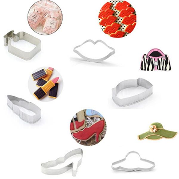 baking moulds perfume bottle lips high heel lipstick hat handbag cookie cutter set biscuit cut mold fruit cake embossing die
baking moulds perfume bottle lips high heel lipstick hat handbag cookie cutter set biscuit cut mold fruit cake embossing die