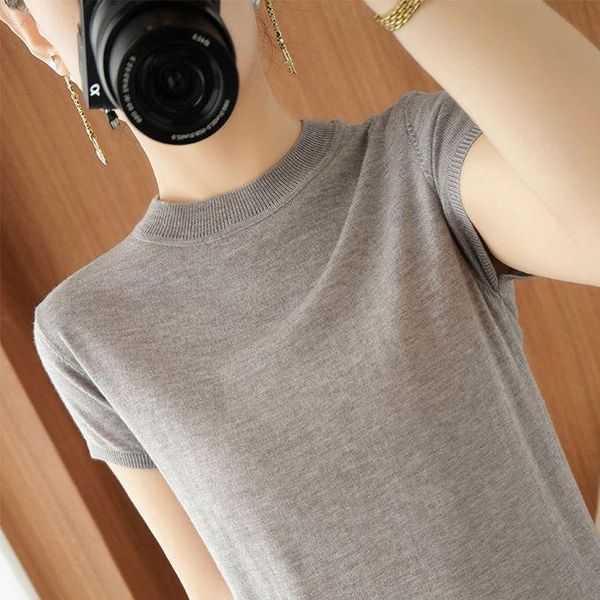 t-shirt short sleeve spring and summer pullover slim fit with sweater half bottom coat[delivery within women's, White
t-shirt short sleeve spring and summer pullover slim fit with sweater half bottom coat[delivery within women's, White