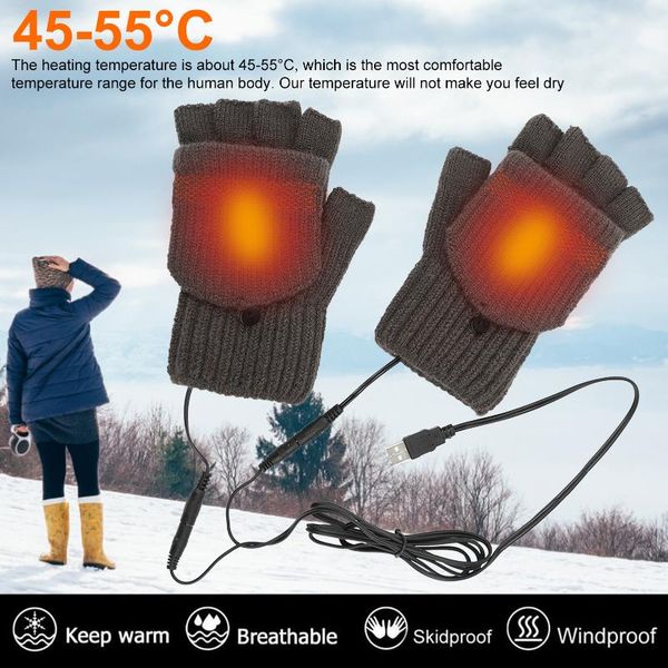 heating gloves winter half-finger flip cover woolen yarn half fingerless washable single-sided heated glove cycling, Black
heating gloves winter half-finger flip cover woolen yarn half fingerless washable single-sided heated glove cycling, Black