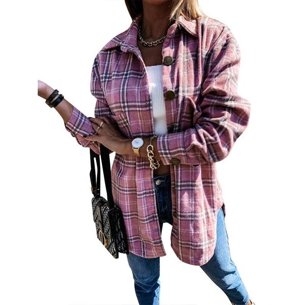 women's wool & blends 2021 fashion women woolen coat autumn casual -selling lapel single-breasted plaid pocket loose long-sleeved, Black
women's wool & blends 2021 fashion women woolen coat autumn casual -selling lapel single-breasted plaid pocket loose long-sleeved, Black