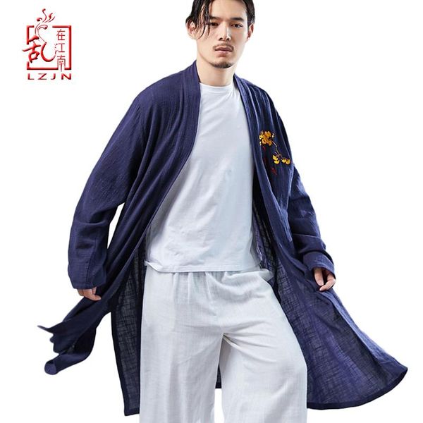 men's jackets lzjn 2021 casual long sleeve shirt summer vintage embroidery kimono cardigan cotton linen cloak poncho open front coat, Black;brown
men's jackets lzjn 2021 casual long sleeve shirt summer vintage embroidery kimono cardigan cotton linen cloak poncho open front coat, Black;brown