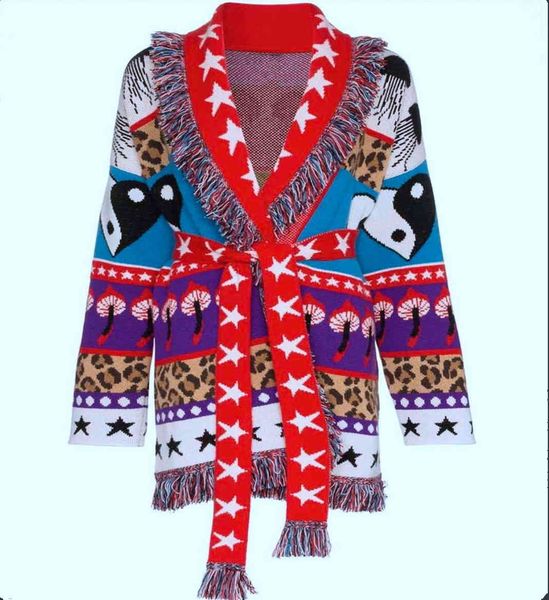 women's sweaters 2021 spring for women of stars jacquard cashmere cardigans style europa fagion feminine ribbon knitted coat c839, White;black
women's sweaters 2021 spring for women of stars jacquard cashmere cardigans style europa fagion feminine ribbon knitted coat c839, White;black