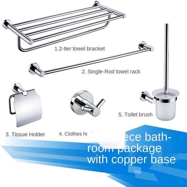 bath accessory set 304 stainless steel bathroom towel rack hardware pendant five piece
bath accessory set 304 stainless steel bathroom towel rack hardware pendant five piece